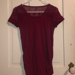 Maroon dress shirt